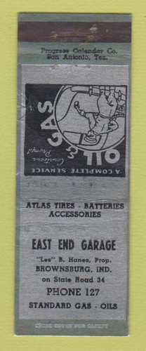 Matchbook cover standard oil - matchbook,